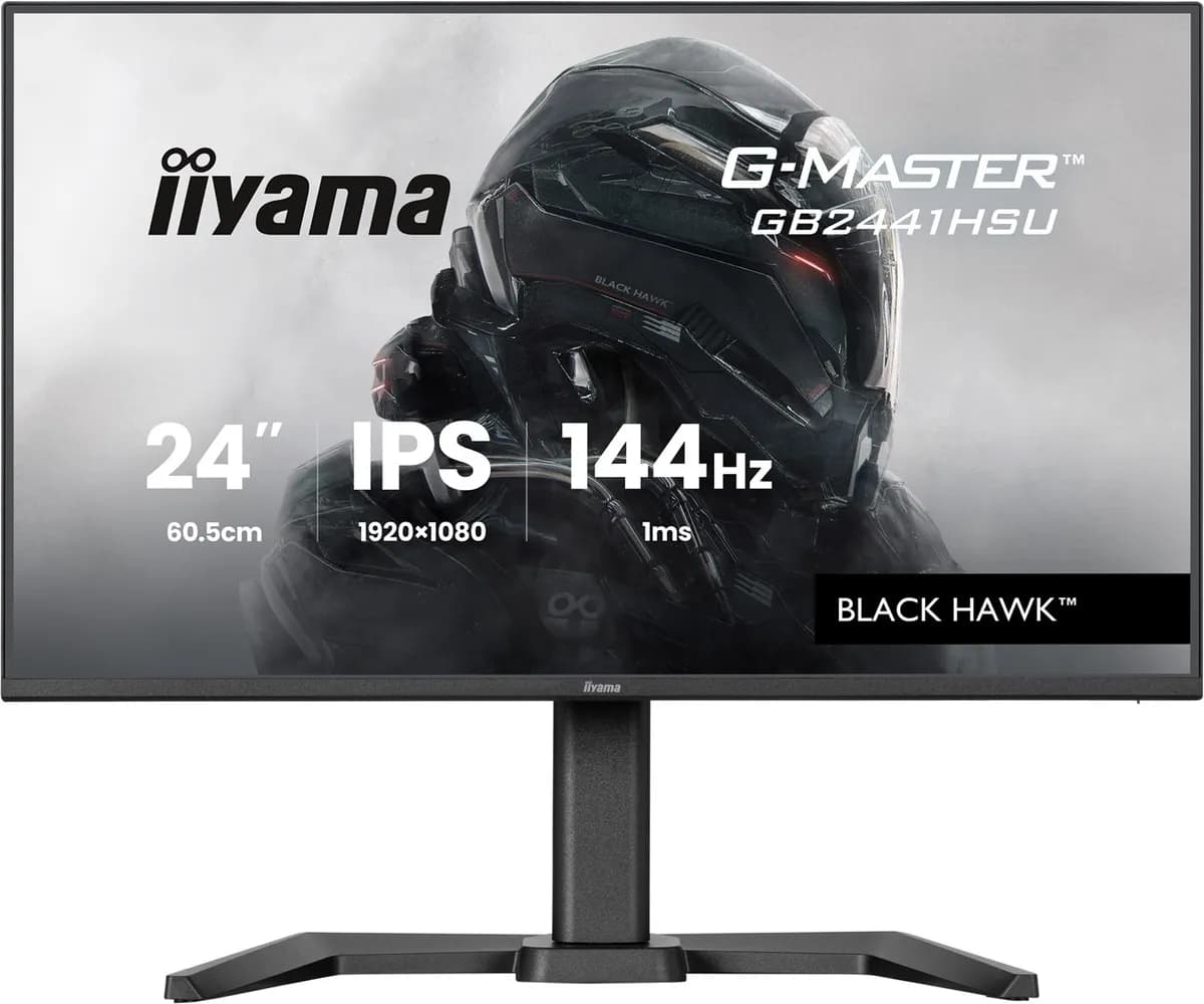 Iiyama MONITOR LED IPS 23,8" GB2441HSU-B1 Black Hawk 144Hz, zdjęcie 1 z 12