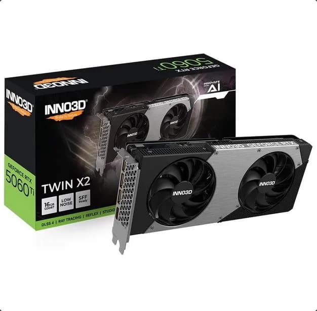 Inno3d Karta graficzna RTX 5060 Ti Twin X2 16GB, zdjęcie 1 z 12