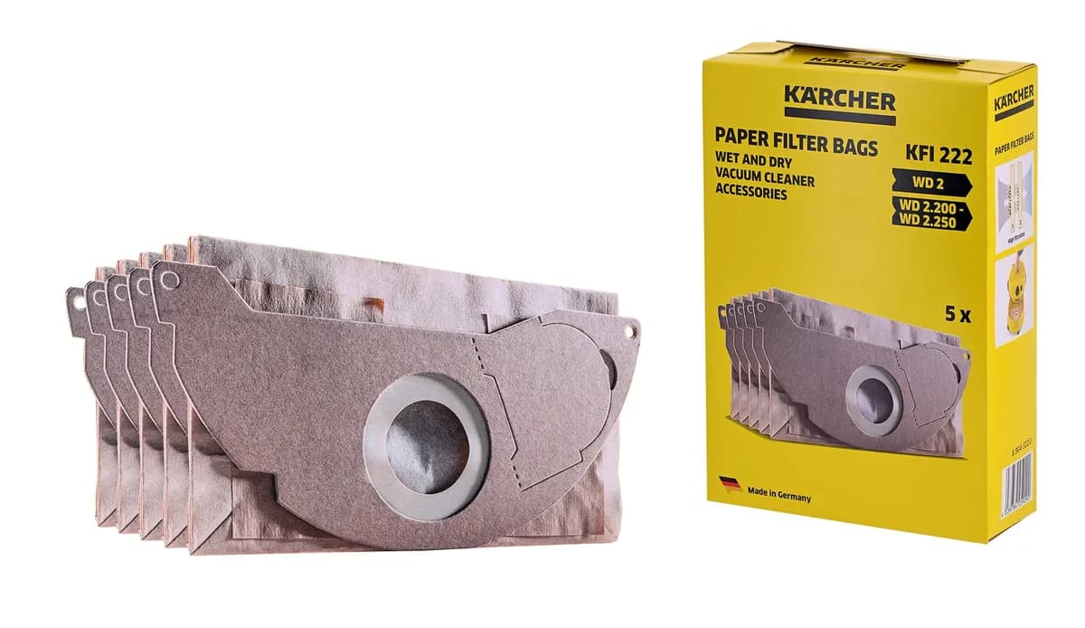 Karcher Torebka filtracyjne (Papier; 6.904-322.0; 5 szt.), zdjęcie 1 z 6