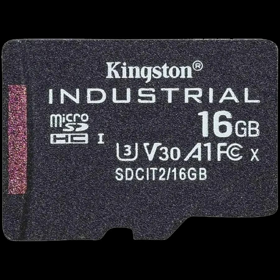 Kingston 16GB microSDHC Industrial C10 A1 pSLC Card Single Pack w/o Adapter