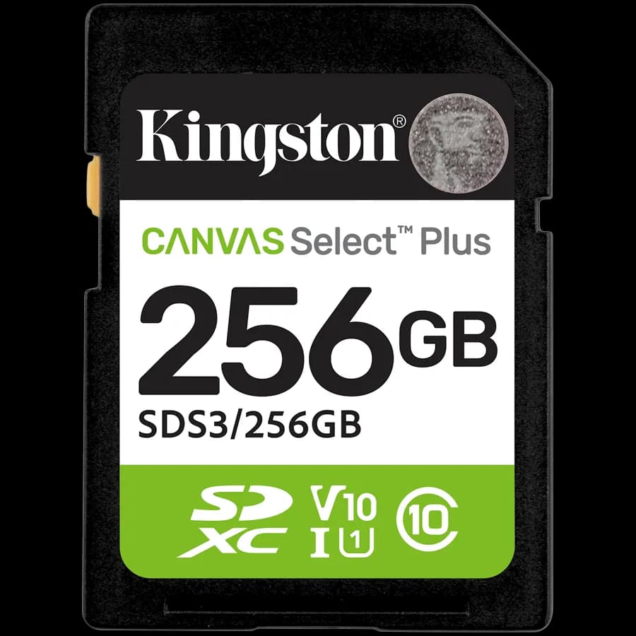 Kingston 256GB SDXC Canvas Select Plus Gen3 150MB/s C10 UHS-I U1 V10, zdjęcie 1 z 2