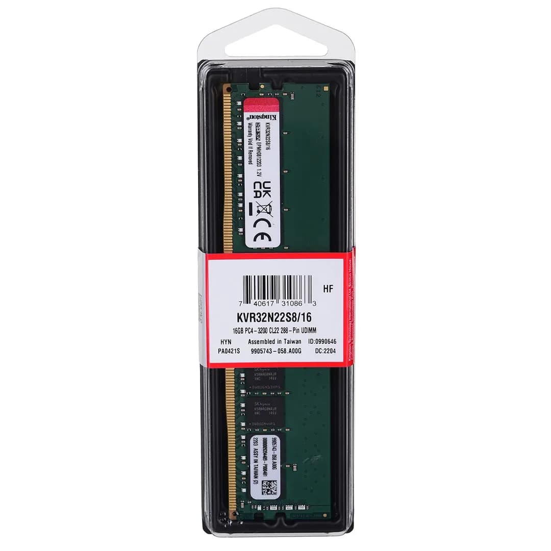 Kingston DDR4 16GB 3200MT/s CL22 DIMM, zdjęcie 1 z 3