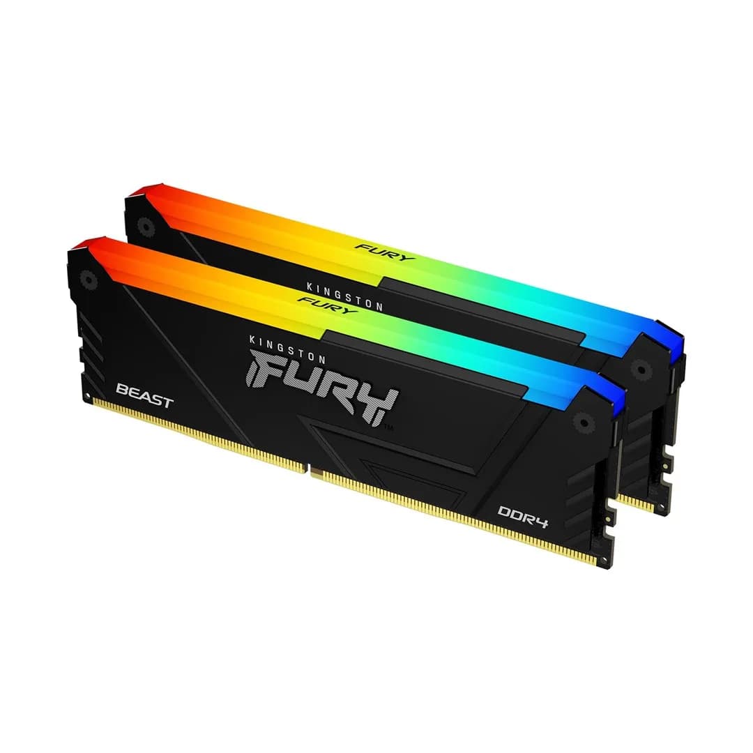 Kingston DDR4 32GB 3200MT/s CL16 DIMM (Kit of 2) FURY Beast RGB, zdjęcie 1 z 8