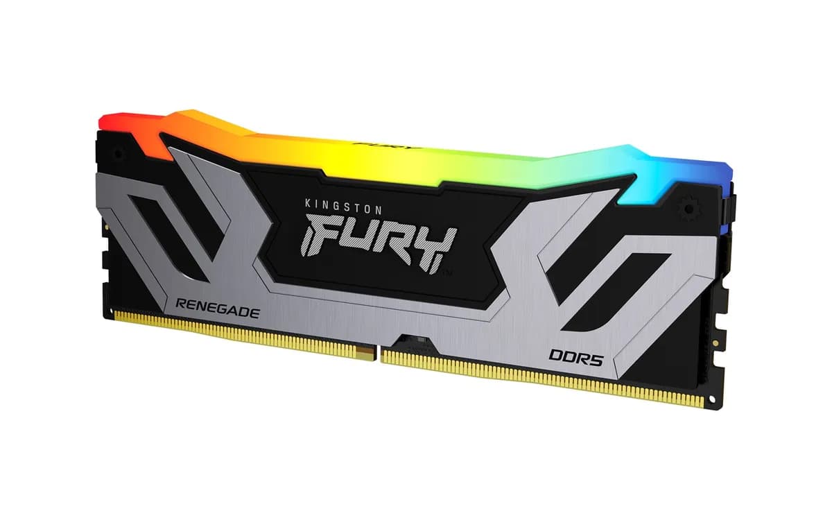 Kingston DDR5 24GB 8400MT/s CL40 CUDIMM FURY Renegade RGB Silver XMP, zdjęcie 1 z 10