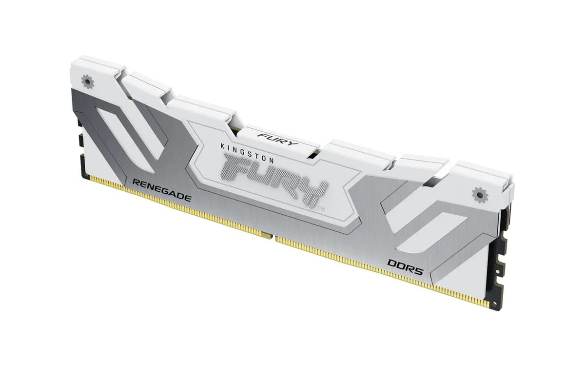 Kingston DDR5 24GB 8400MT/s CL40 CUDIMM FURY Renegade White XMP, zdjęcie 1 z 4