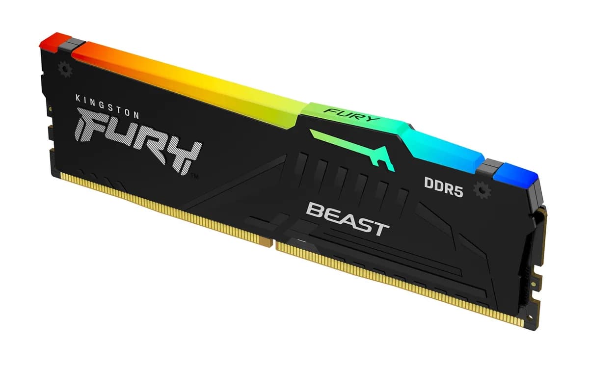 Kingston DDR5 32GB 6000MT/s CL36 DIMM FURY Beast RGB, zdjęcie 1 z 12