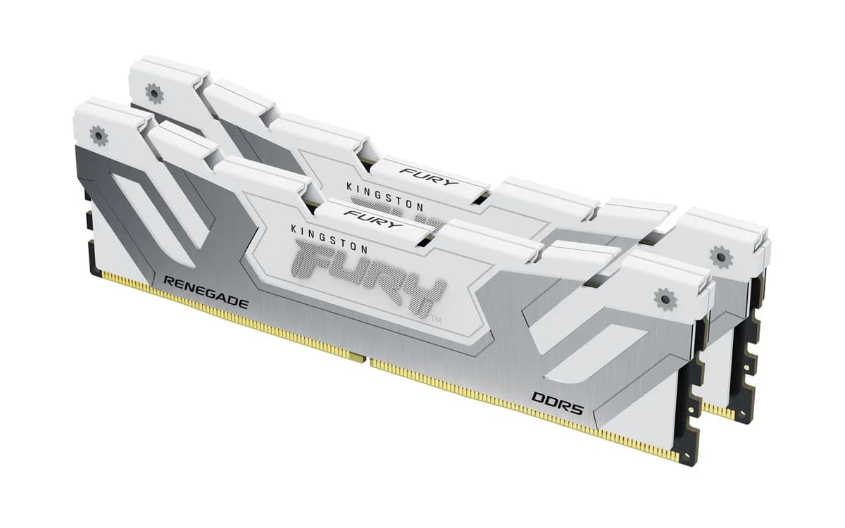 Kingston DDR5 48GB 8400MT/s CL40 CUDIMM (Kit of 2) FURY Renegade White XMP, zdjęcie 1 z 6