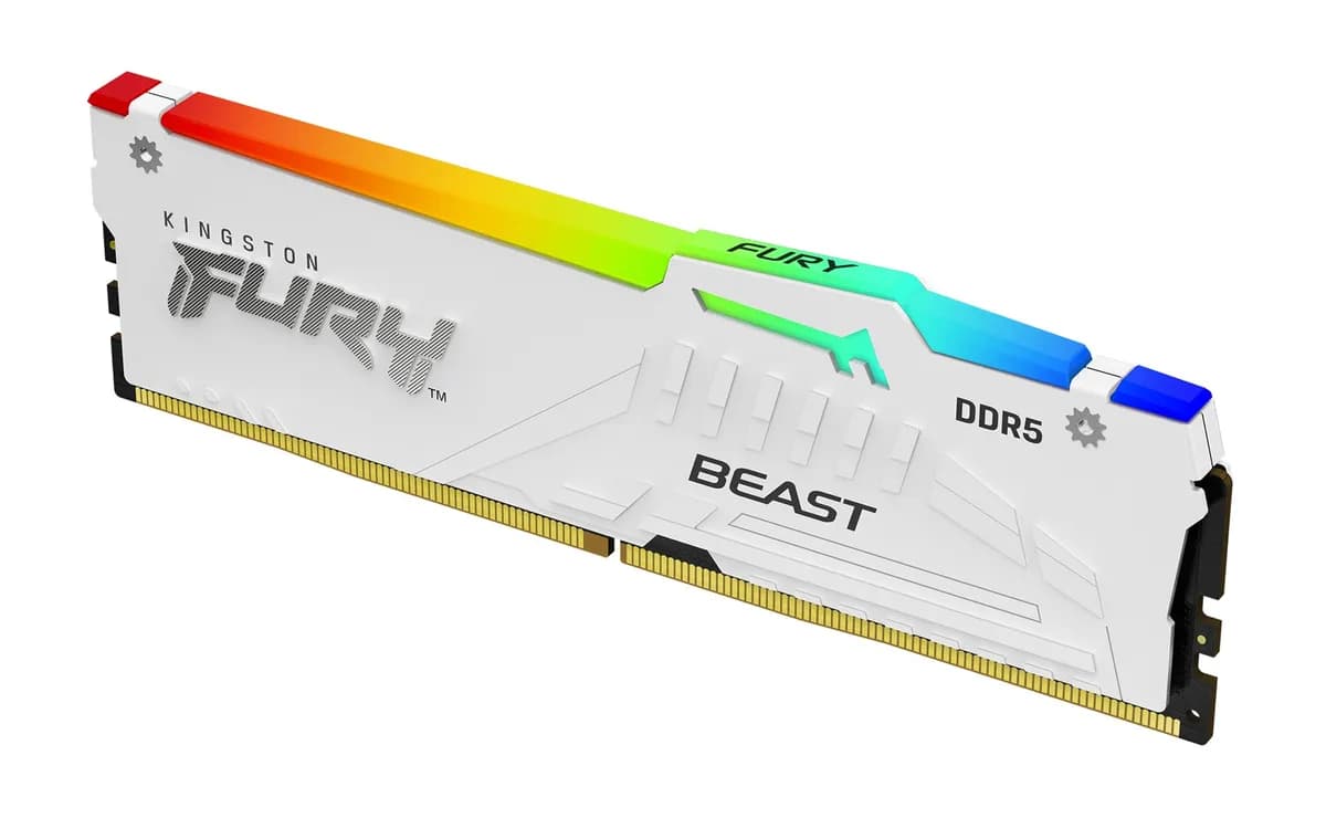 Kingston FURY DDR5 32GB (1x32GB) 6000MHz CL36 Beast White RGB EXPO, zdjęcie 1 z 8