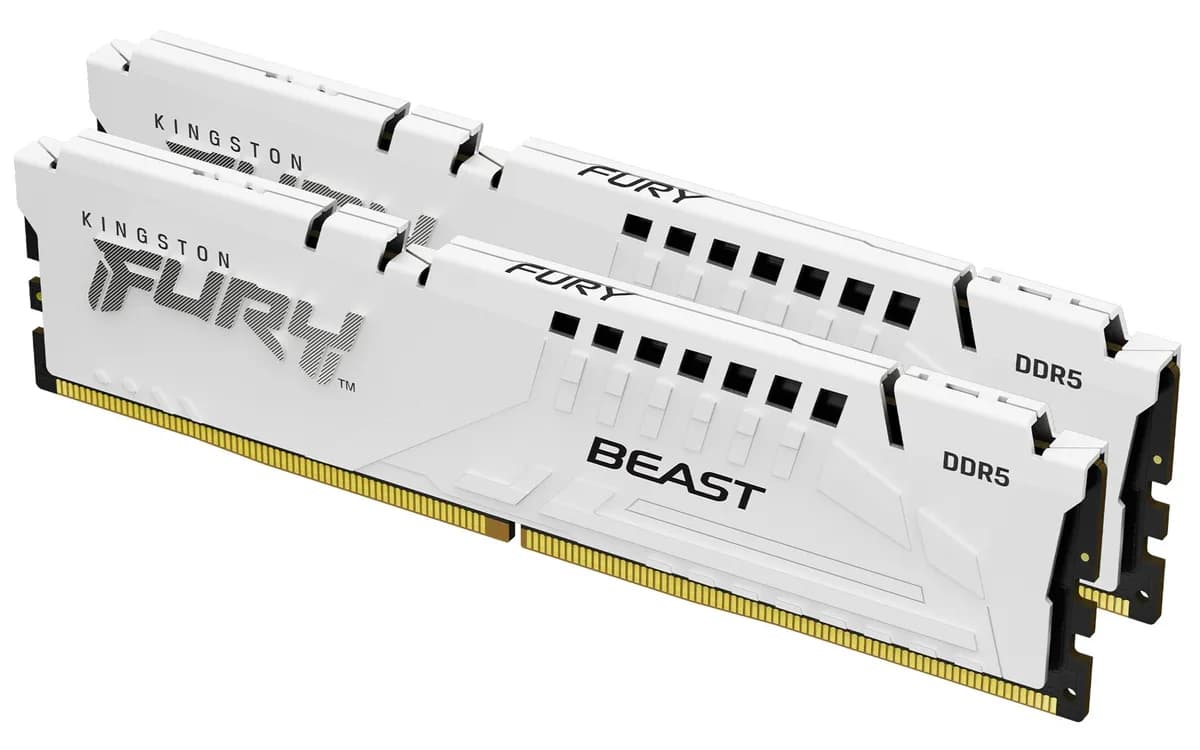 Kingston FURY DDR5 32GB (2x16GB) 5600MHz CL36 Beast White EXPO, zdjęcie 1 z 11