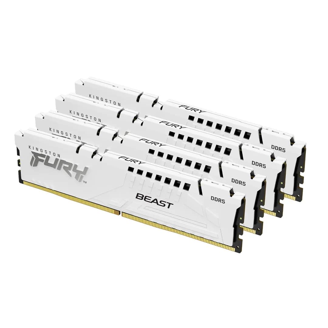 Kingston FURY DDR5 64GB (4x16GB) 5600MHz CL40 Beast White, zdjęcie 1 z 11