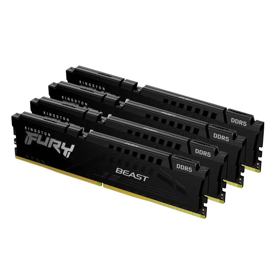 Kingston FURY DDR5 64GB (4x16GB) 6000MHz CL40 Beast Black, zdjęcie 1 z 12