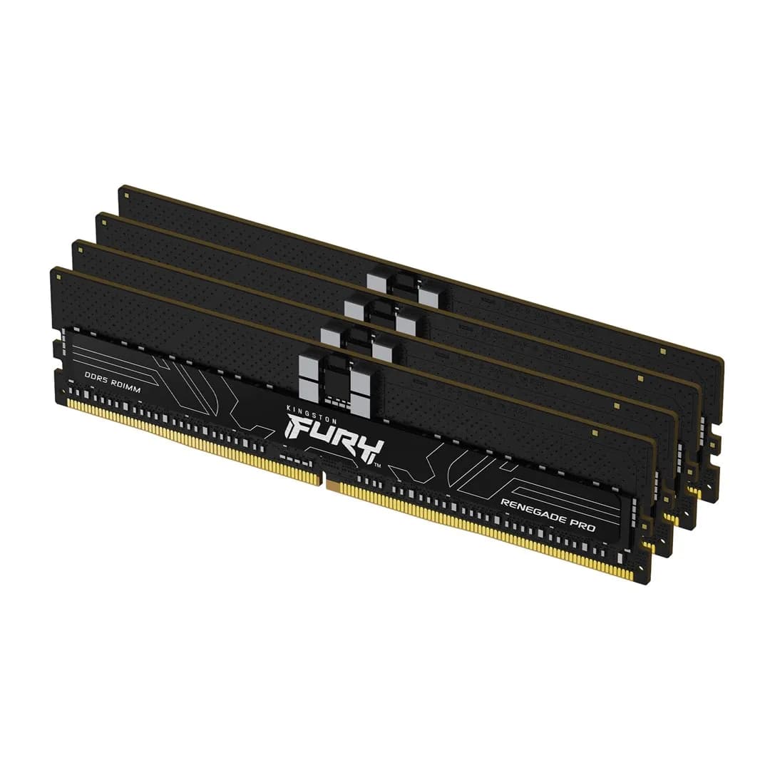 Kingston RDIMM 128GB (Kit of 4) DDR5 2Rx8 FURY Renegade Pro EXPO 6400MHz PC5-51200 CL32, zdjęcie 1 z 11
