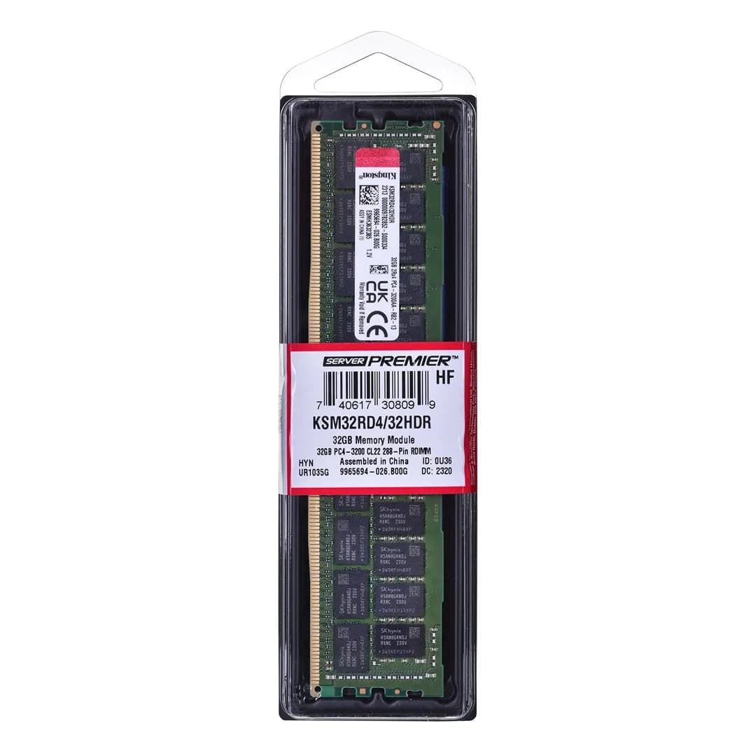 Kingston RDIMM 32GB DDR4 2Rx4 Hynix D Rambus 3200MHz PC4-25600 KSM32RD4/32HDR