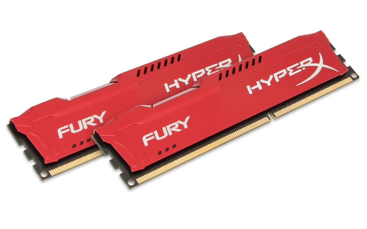 Kingston Zestaw pamięci HyperX FURY HX313C9FRK2/8 (DDR3 DIMM; 2 x 4 GB; 1333 MHz; CL9), zdjęcie 1 z 4