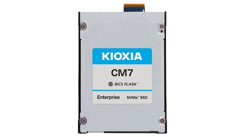 Kioxia Dysk SSD CM7-V 12.8TB E3.S (7.5mm) NVMe PCIe 5.0 KCM7XVJE12T8 (DWPD 3) SIE