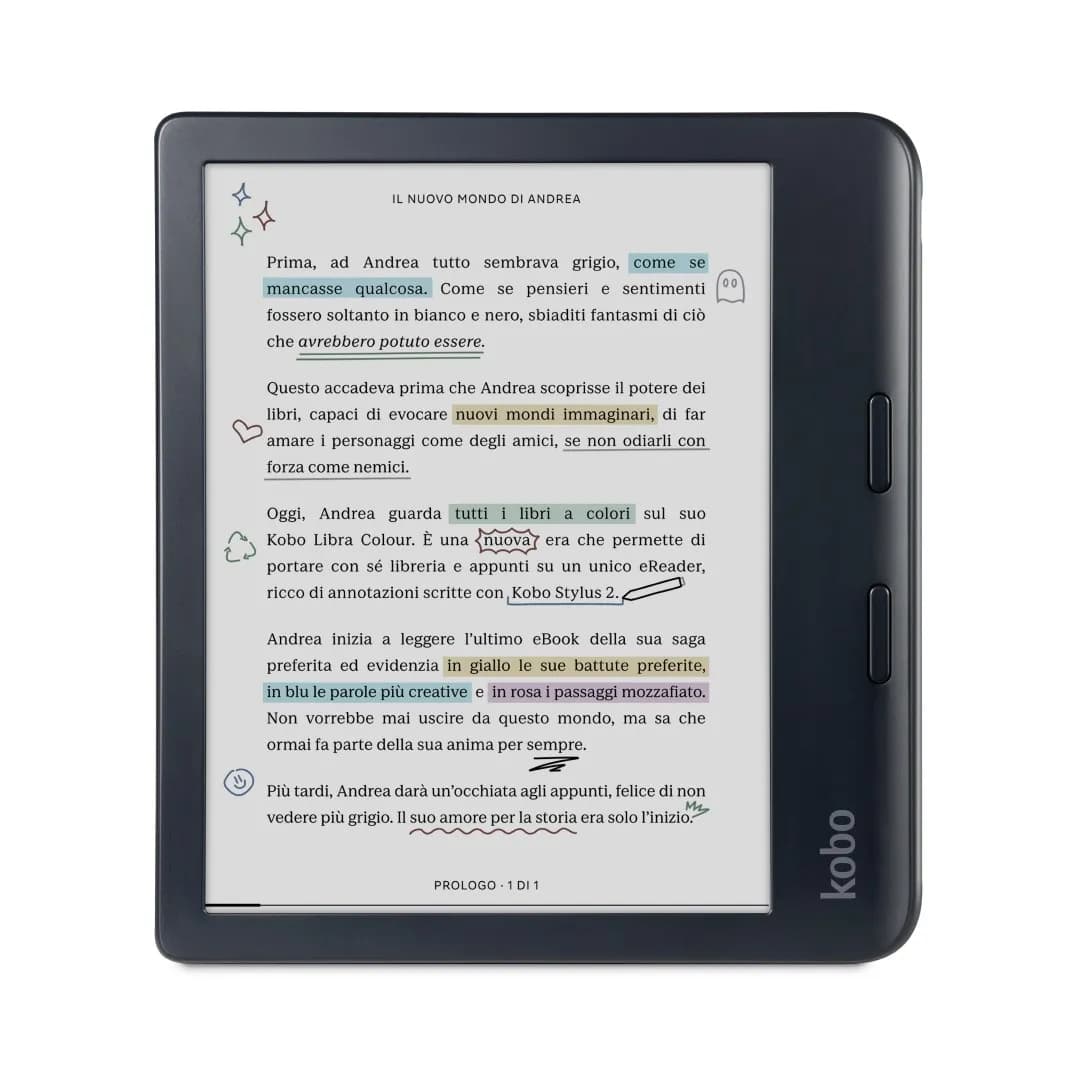 Kobo Czytnik E-booków Libra Colour 7" 32GB Wi-Fi Czarny, zdjęcie 1 z 12
