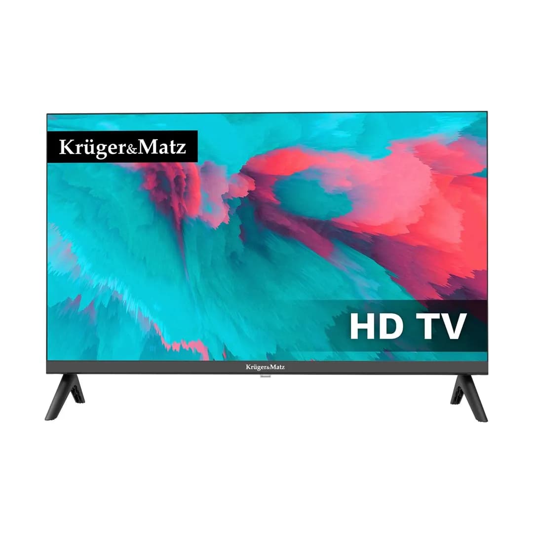 Kruger & Matz KRUGER&MATZ TELEWIZOR 24" HD 230/12V DVB-T2 H.265 HEVC KM0224-T1, zdjęcie 1 z 7