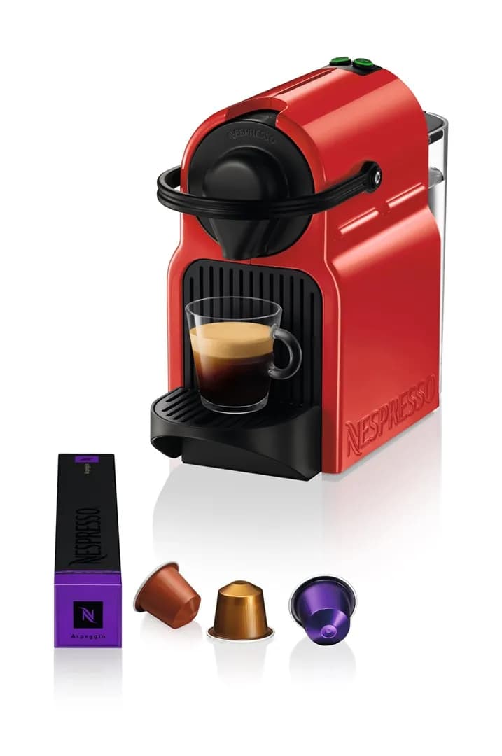 Krups Ekspres kapsułkowy Nespresso Inissia XN1005 (1260W; kolor czerwony), zdjęcie 1 z 9