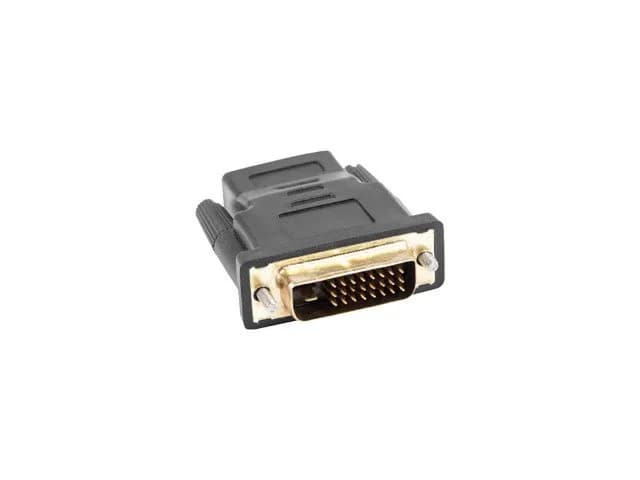 Lanberg Adapter AD-0010-BK (HDMI F - DVI-D (24+1) M; kolor czarny), zdjęcie 1 z 3