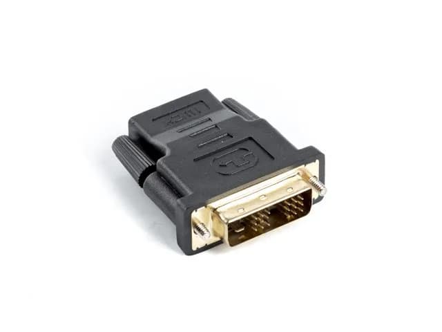 Lanberg Adapter AD-0013-BK (HDMI F - DVI-D M; kolor czarny), zdjęcie 1 z 2