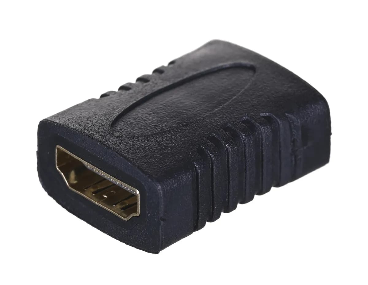 Lanberg Adapter AD-0018-BK (HDMI F - HDMI F; kolor czarny), zdjęcie 1 z 3