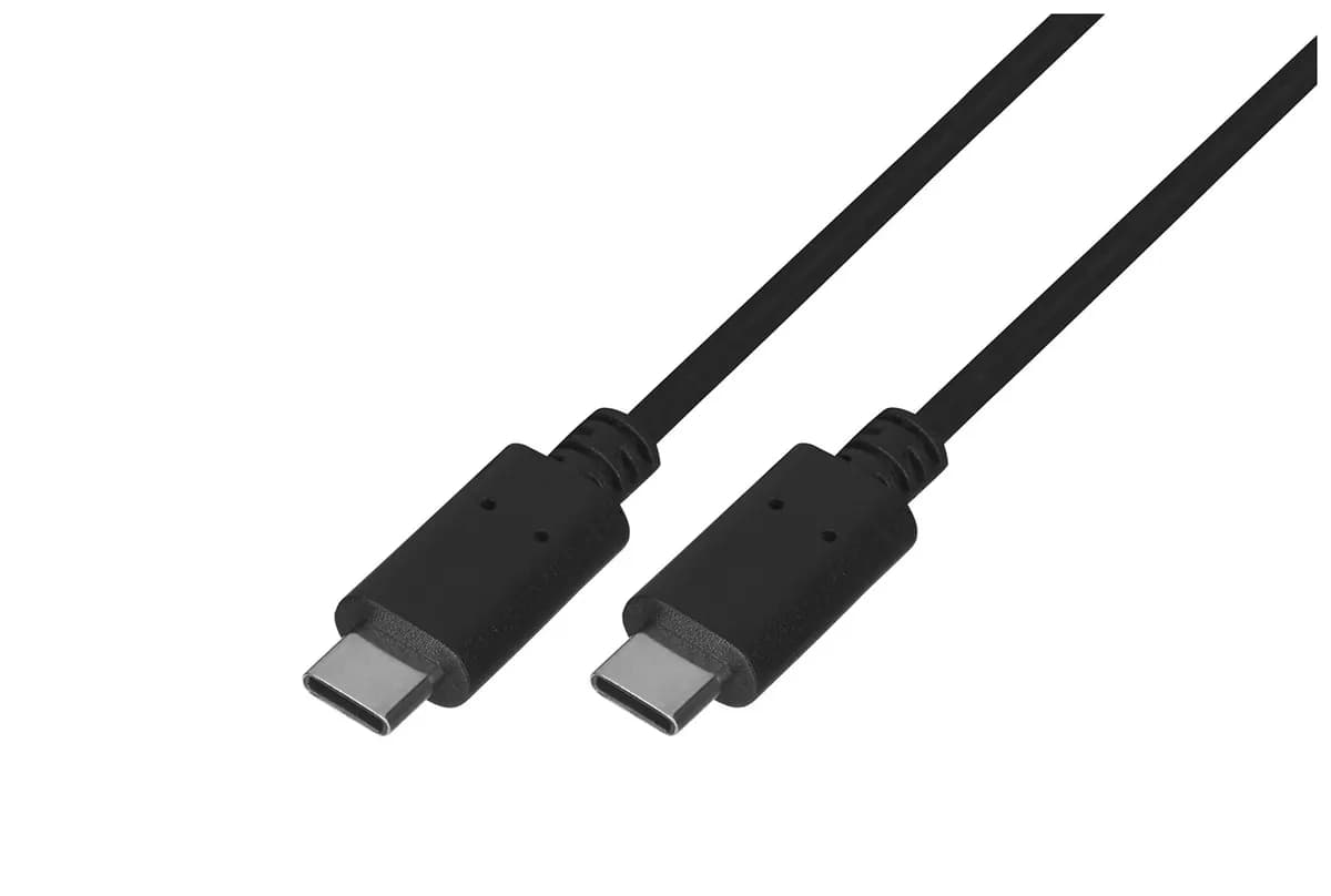 Lanberg Kabel CA-CMCM-10CU-0010-BK (USB typu C - USB typu C ; 1m; kolor czarny), zdjęcie 1 z 4