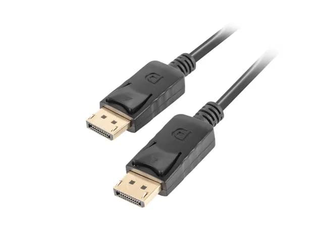 Lanberg Kabel CA-DPDP-10CC-0018-BK (DisplayPort Męski - DisplayPort Męski; 1,8m; czarny), zdjęcie 1 z 4