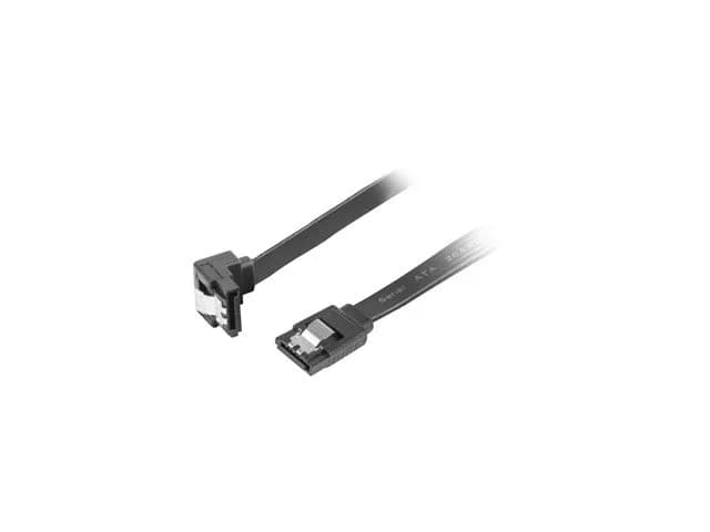 Lanberg Kabel CA-SASA-13CU-0050-BK (SATA III M - SATA III M; 0,50m; kolor czarny), zdjęcie 1 z 3