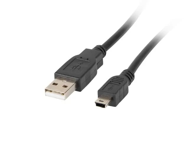 Lanberg Kabel CA-USBK-10CC-0018-BK (USB 2.0 M - Mini USB M; 1,8m; kolor czarny), zdjęcie 1 z 2