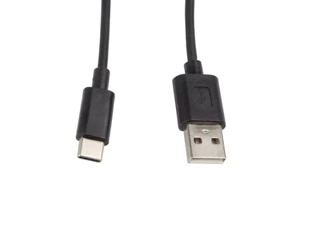 Lanberg Kabel CA-USBO-10CC-0010-BK (USB 2.0 typu A M - USB typu C M; 1m; kolor czarny), zdjęcie 1 z 2