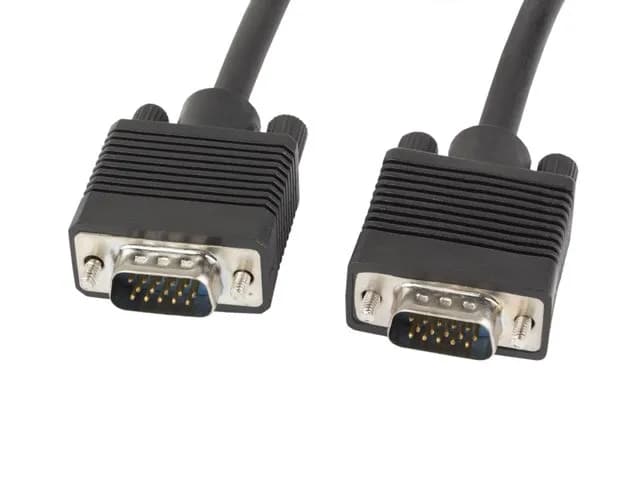 Lanberg Kabel CA-VGAC-10CC-0050-B (D-Sub (VGA) M - D-Sub (VGA) M; 5m; kolor czarny), zdjęcie 1 z 2