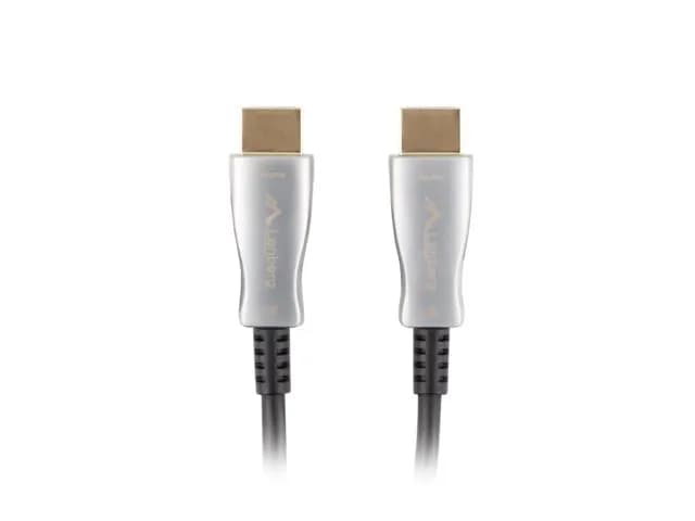 Lanberg KABEL HDMI KABEL HDMI M/M V2.0 10M OPTYCZNY AOC CZARNY CA-HDMI-20FB-0100-BK, zdjęcie 1 z 5