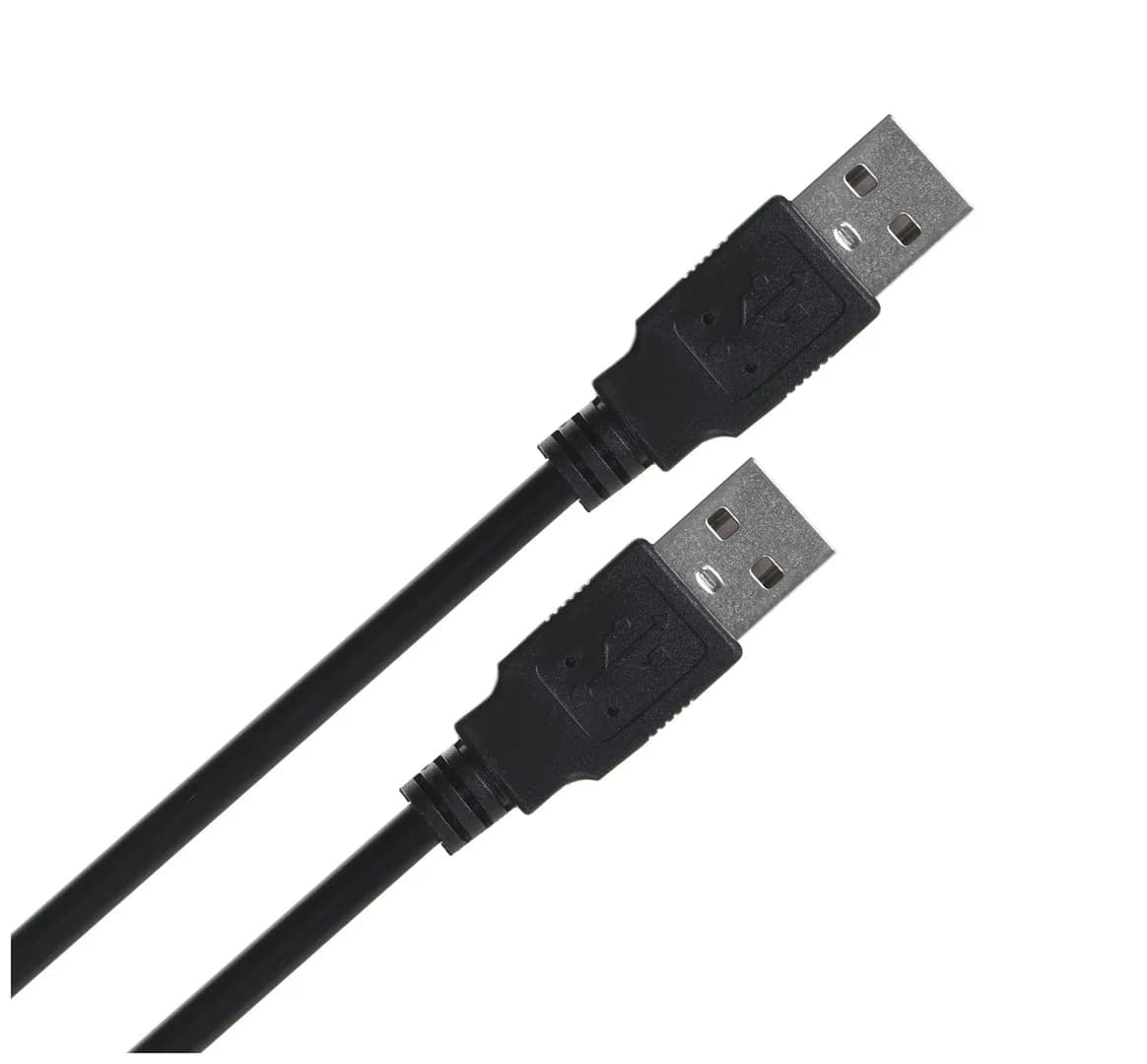 Lanberg KABEL USB-A 2.0 M/M 1M CZARNY CA-USBA-20CU-0010-BK, zdjęcie 1 z 3