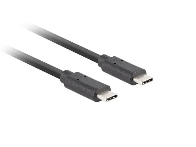 Lanberg KABEL USB-C M/M 3.2 GEN2 0.5M 10GB/S PD100W CA-CMCM-32CU-0005-BK, zdjęcie 1 z 3