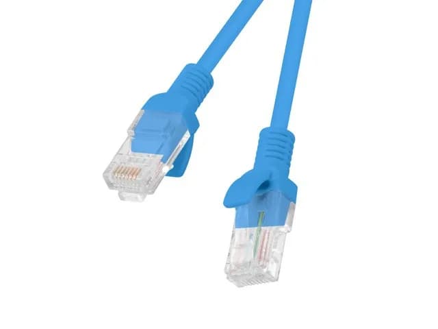 Lanberg Kabel UTP PCU5-10CC-0050-B (RJ45, U/UTP - RJ45, U/UTP ; 0,50m; UTP; kat. 5e; kolor, zdjęcie 1 z 2