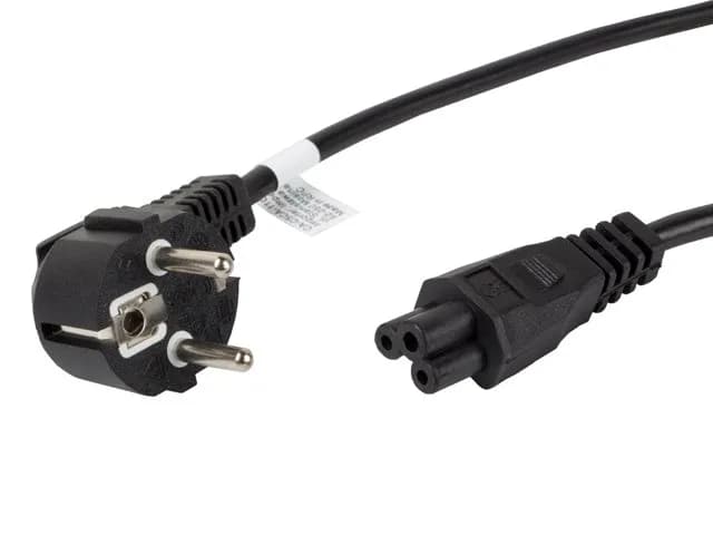 Lanberg KABEL ZASILAJĄCY DO LAPTOPA CEE 7/7 -> C5, 1.8M (MIKI/KONICZYNKA), zdjęcie 1 z 4
