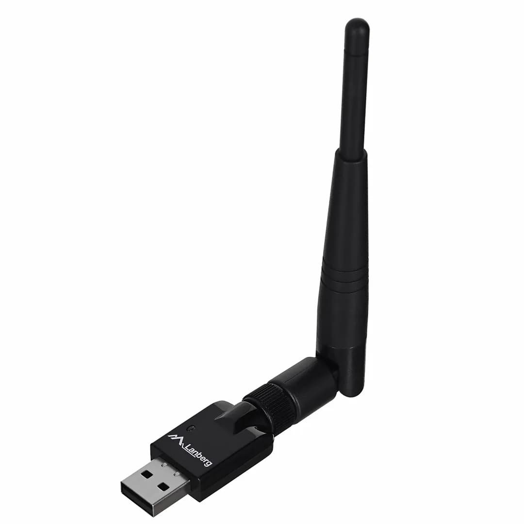 Lanberg Karta sieciowa N150 NC-0150-WE (USB 2.0, Złącze anteny WiFi), zdjęcie 1 z 9