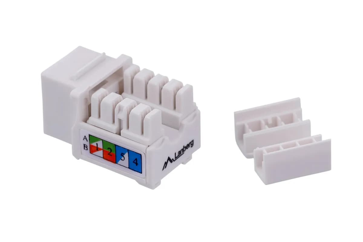 Lanberg Moduł keystone do puszki montażowej KSU6-1090 (kat. 6), zdjęcie 1 z 5