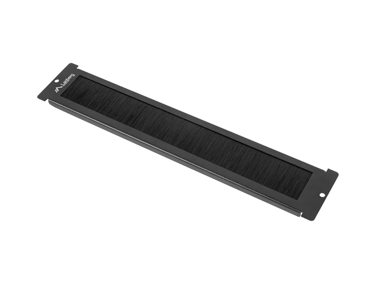 Lanberg PANEL SZCZOTKOWY DO SZAFY 19" STOJĄCEJ FF01 Z LCD MONTOWANY W PRZEPUSTACH KABLOWYCH CZARNY, zdjęcie 1 z 3