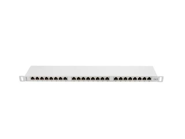 Lanberg Patch panel PPS6-0024-S (0.5U; kat. 6; 24xRJ-45), zdjęcie 1 z 4