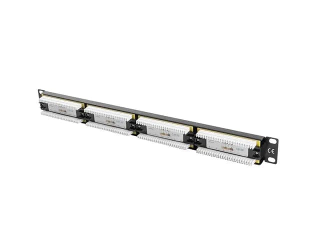 Lanberg Patch panel PPU5-1024-B (1U; 19"; kat. 5e; UTP; 24xRJ-45), zdjęcie 1 z 3
