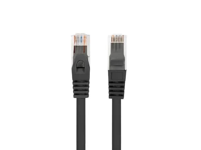 Lanberg PATCHCORD KAT.6 UTP LSZH CU 0.25M CZARNY FLUKE PASSED, zdjęcie 1 z 3