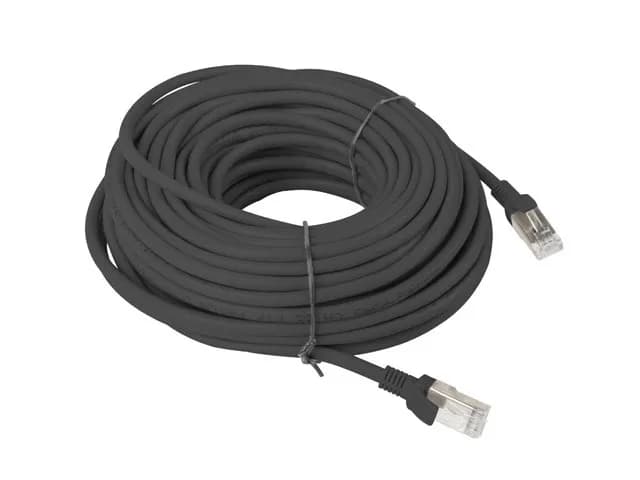 Lanberg Patchcord PCU6-10CC-2000-BK (RJ45, UTP - RJ45, UTP; 20m; czarny), zdjęcie 1 z 2