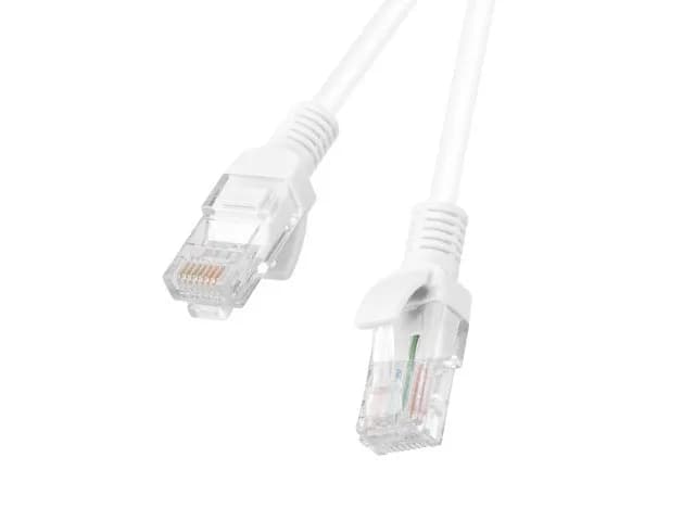 Lanberg Patchcord U/UTP PCU6-10CC-0500-W (RJ45 - RJ45 ; 5m; UTP; kat. 6; kolor biały)