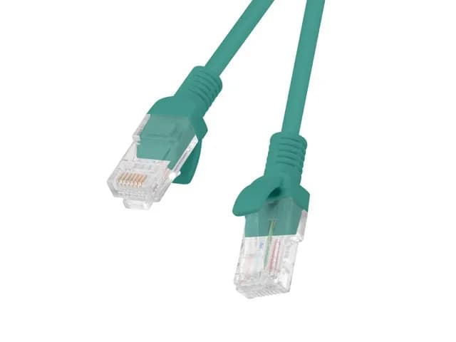 Lanberg Patchcord UTP PCU5-10CC-0500-G (RJ45 - RJ45 ; 5m; UTP; kat. 5e; kolor zielony), zdjęcie 1 z 2