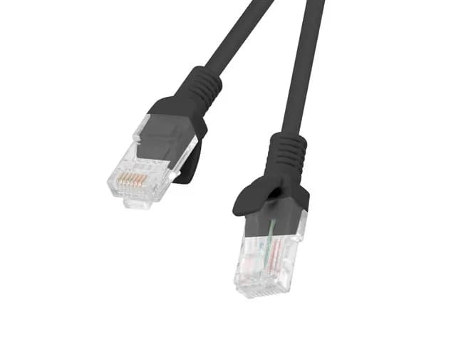 Lanberg Patchcord UTP PCU6-10CC-0300-BK (RJ45 - RJ45 ; 3m; UTP; kat. 6; kolor czarny), zdjęcie 1 z 2