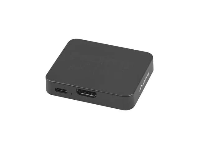Lanberg SPLITTER VIDEO HDMI->2X HDMI 4K + PORT USB-C CZARNY, zdjęcie 1 z 4