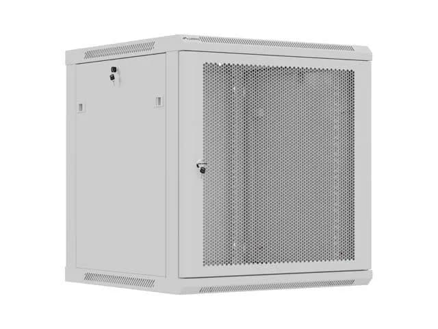 Lanberg SZAFA INSTALACYJNA RACK WISZĄCA 19" 12U 600X600 SZARA DRZWI PERFOROWANE (FLAT PACK), zdjęcie 1 z 12
