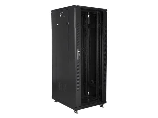 Lanberg Szafa jednosekcyjna, zamykana na zamek FF01-6832-12B (32U; 19'', 600mm, 800 mm; stojąca, zdjęcie 1 z 4