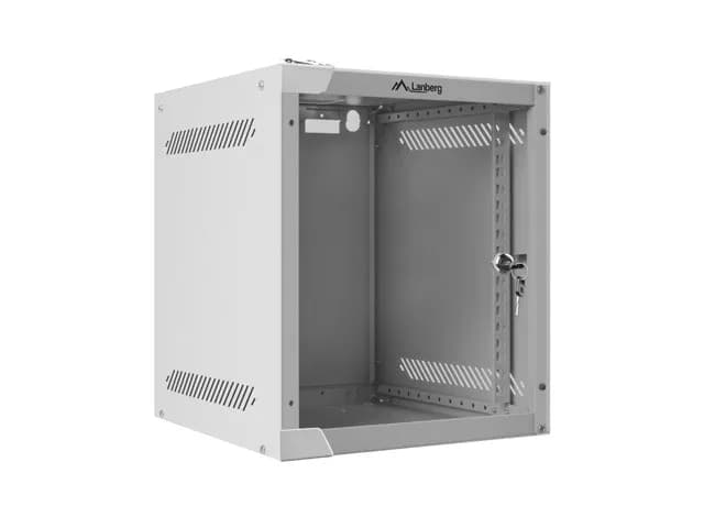 Lanberg Szafa rack WF10-2306-10S (6U; 329mm, 280mm, 310 mm; wisząca; Szklane; 10"; kolor szary), zdjęcie 1 z 5